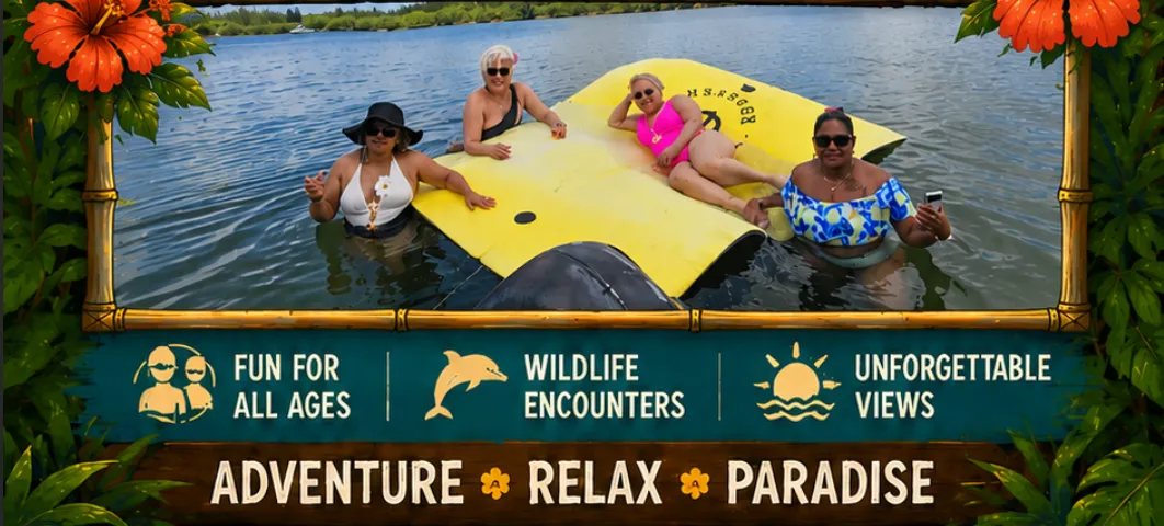 The Tiki Paraiso boat on Biscayne Bay
