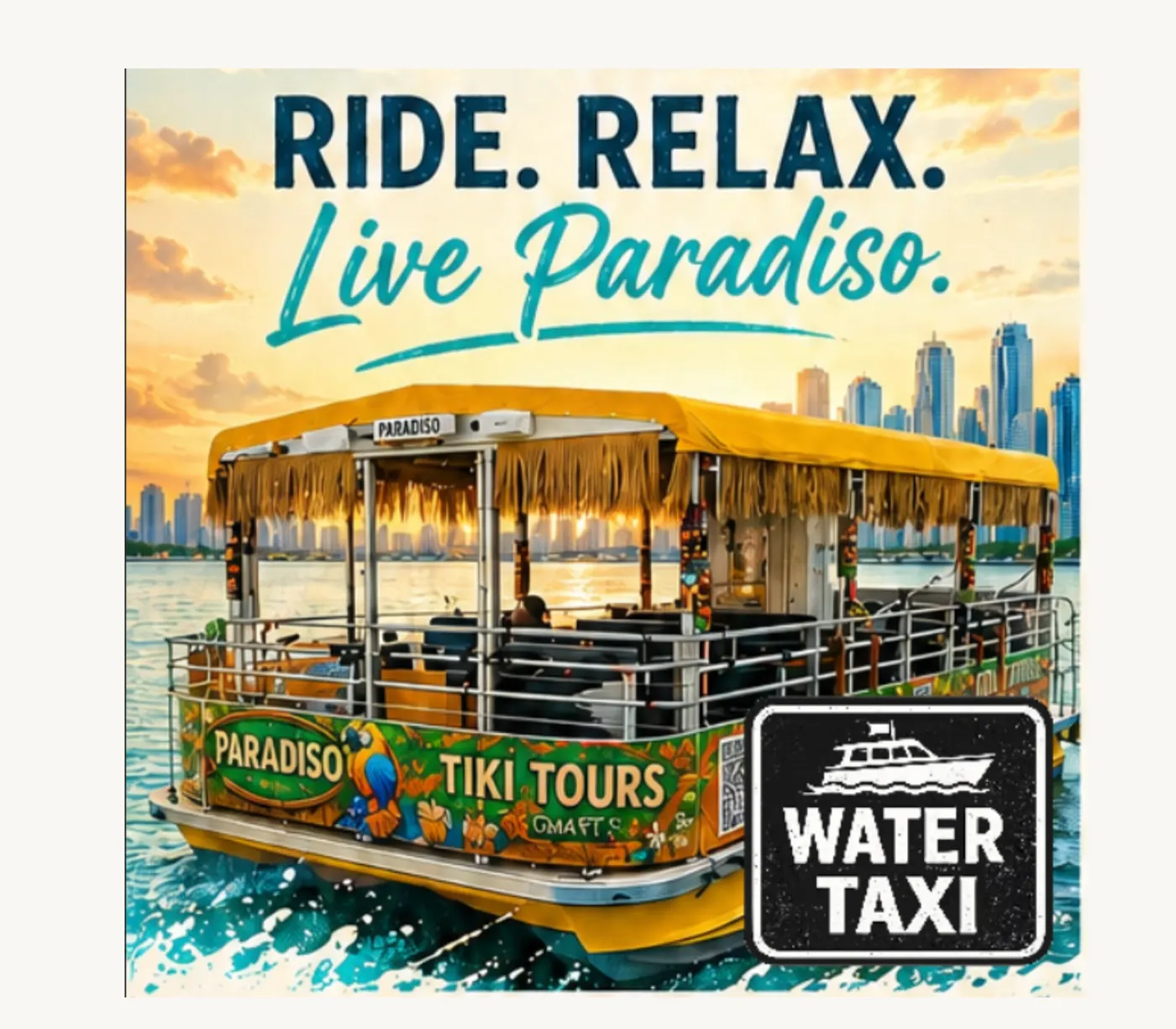 Ride. Relax. Live Paradiso — Water Taxi in the Haulover waterways